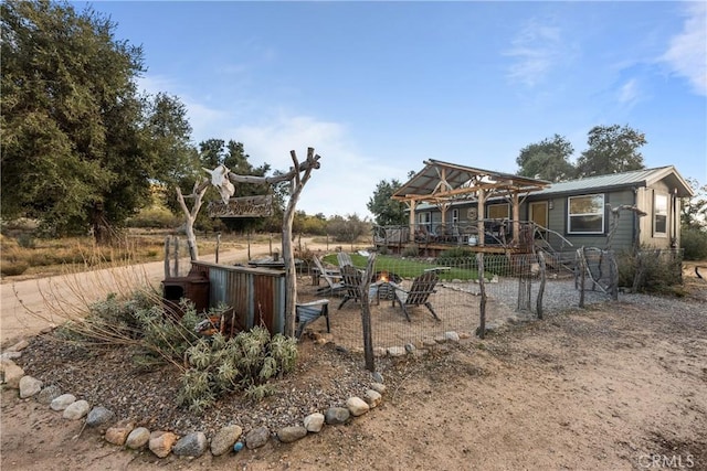 30415 Chihuahua Valley Rd, Warner Springs, CA 92086 - view of yard with a wooden deck