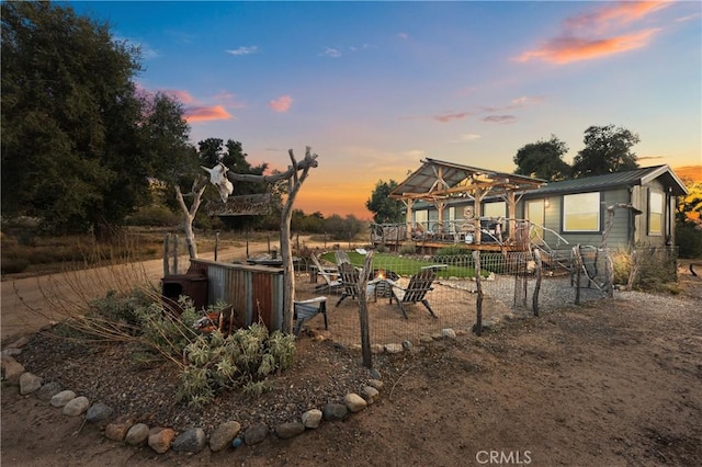30415 Chihuahua Valley Rd, Warner Springs, CA 92086 - exterior space with a standing seam roof and metal roof