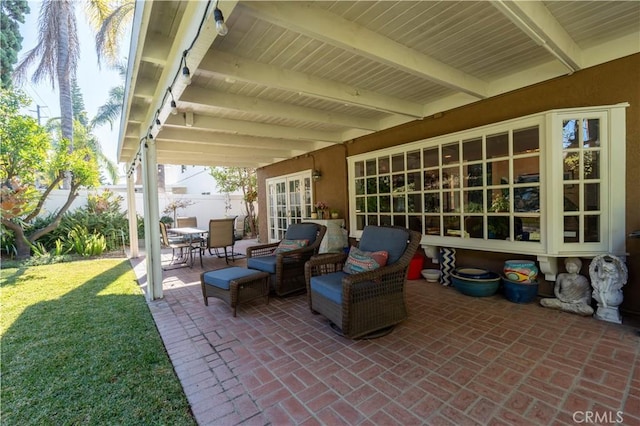 view of patio / terrace with french doors