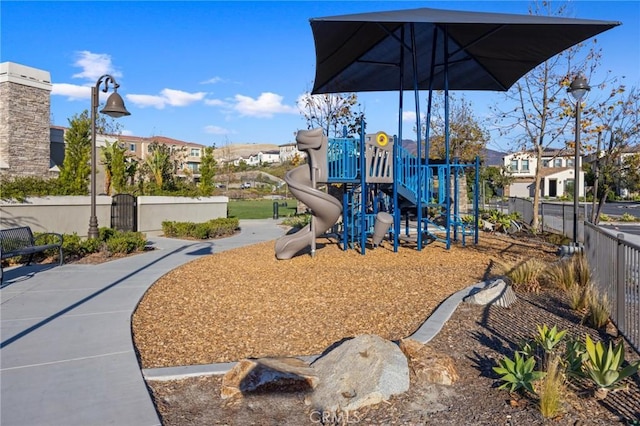 view of jungle gym