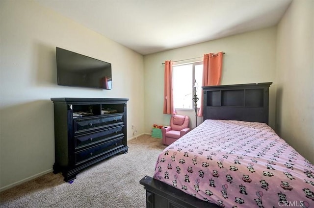 bedroom featuring carpet flooring