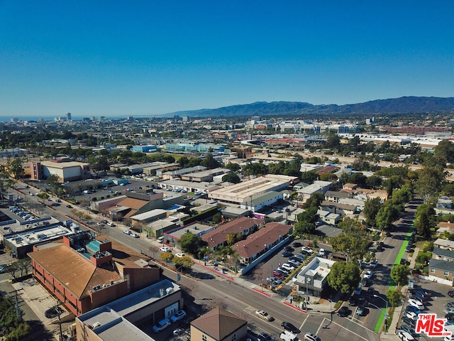 aerial view featuring a mountain view