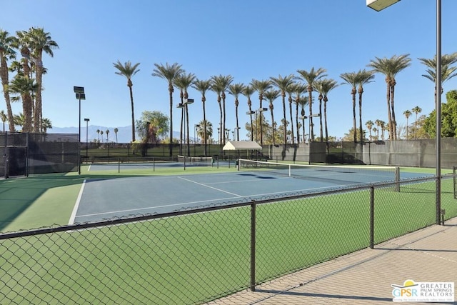 view of sport court