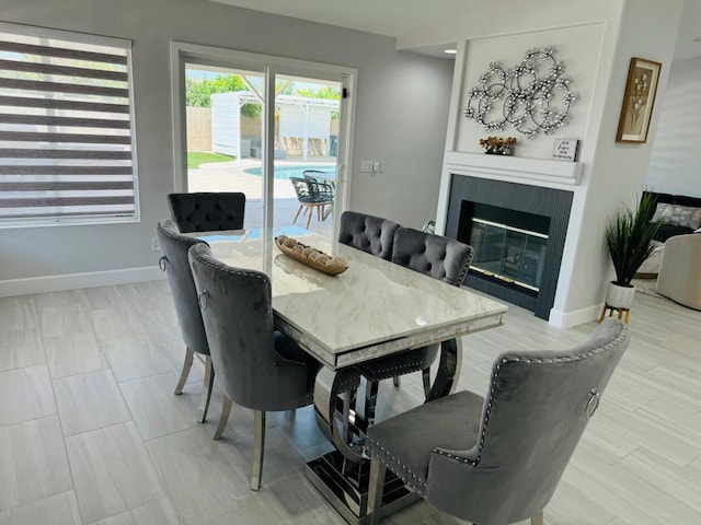 view of dining area