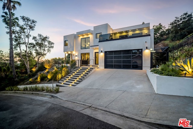 modern home with a garage