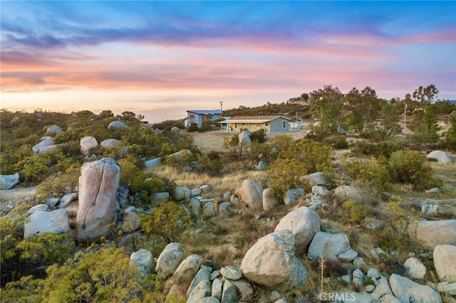 view of nature at dusk