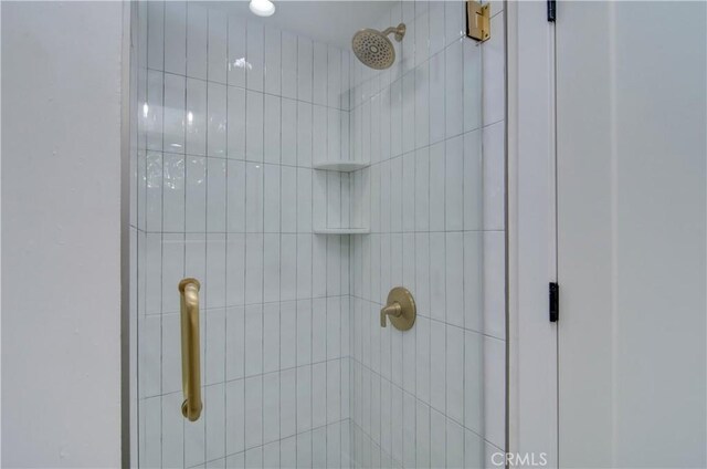 room details with tiled shower