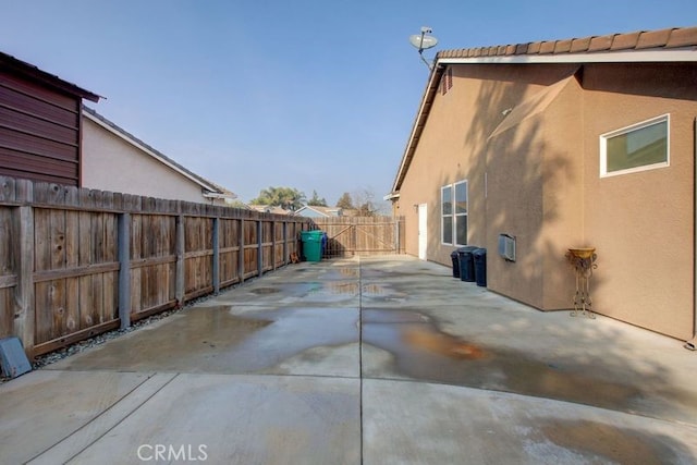 view of home's exterior featuring a patio