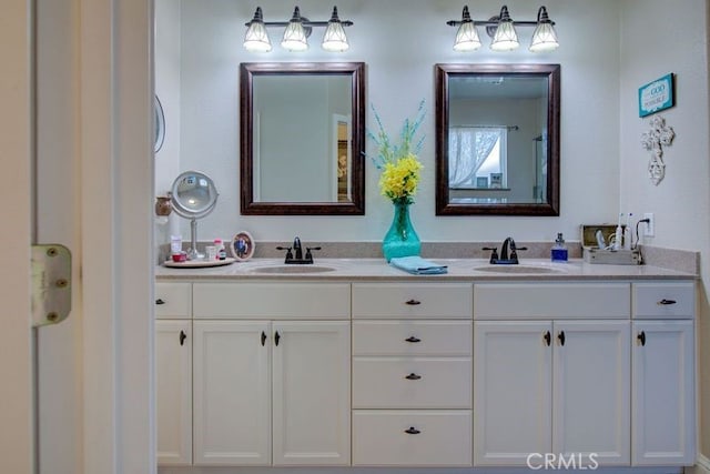 bathroom with vanity