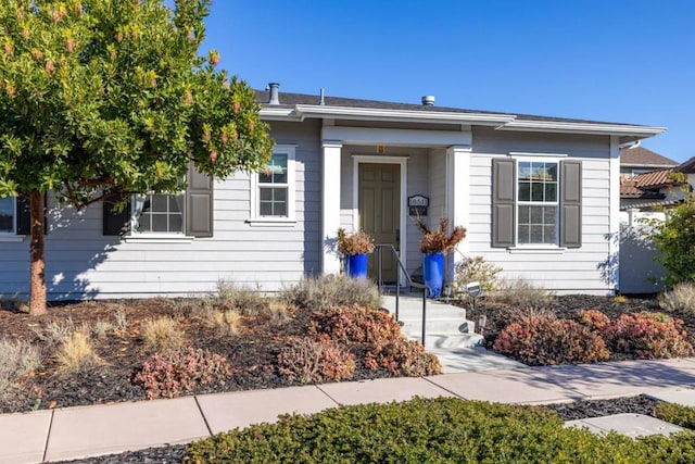 view of bungalow-style home