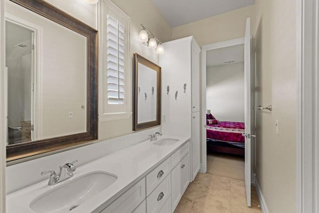 bathroom featuring vanity