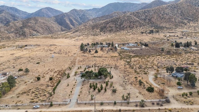 property view of mountains with a rural view