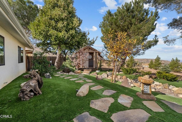 12724 Pallet Mesa Rd, Pearblossom, CA 93553 - view of yard featuring an outdoor structure