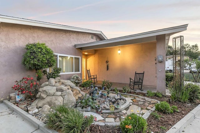 exterior space with a patio area