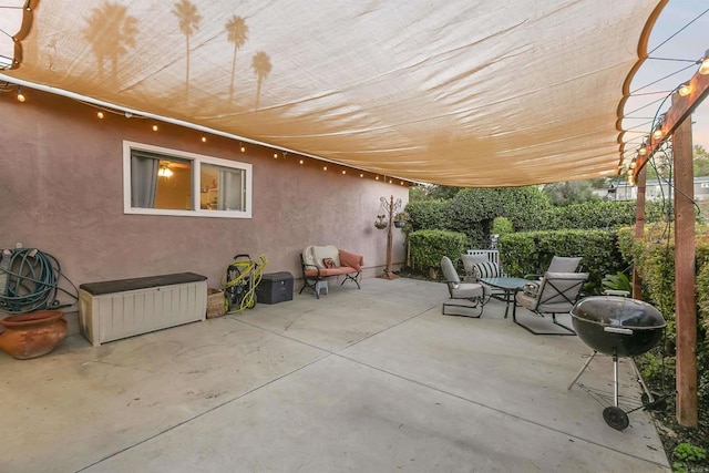 view of patio / terrace with a grill