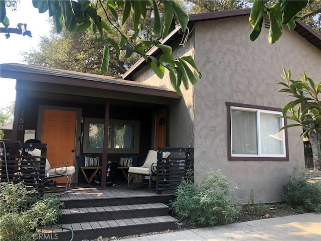 exterior space featuring a porch