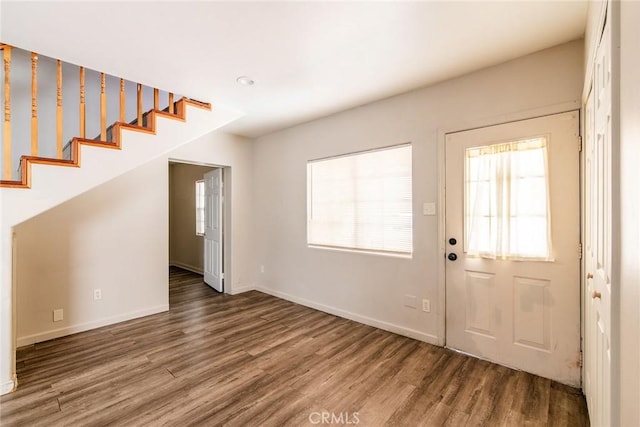 interior space featuring hardwood / wood-style flooring