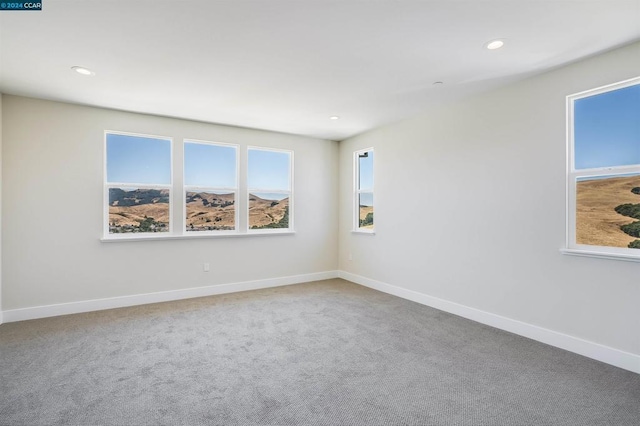 view of carpeted empty room