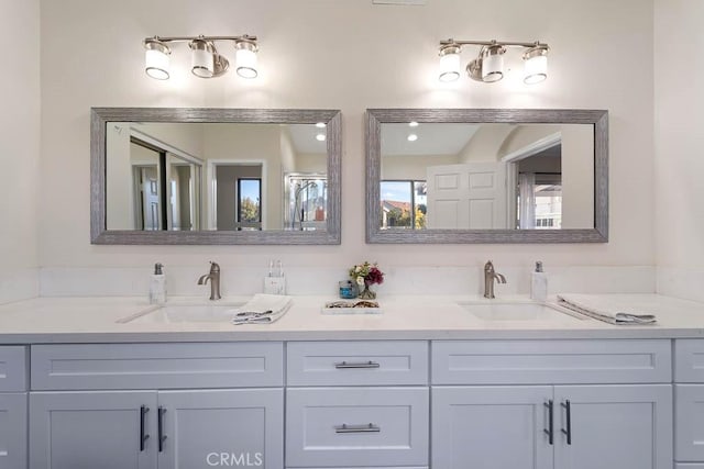 bathroom with vanity