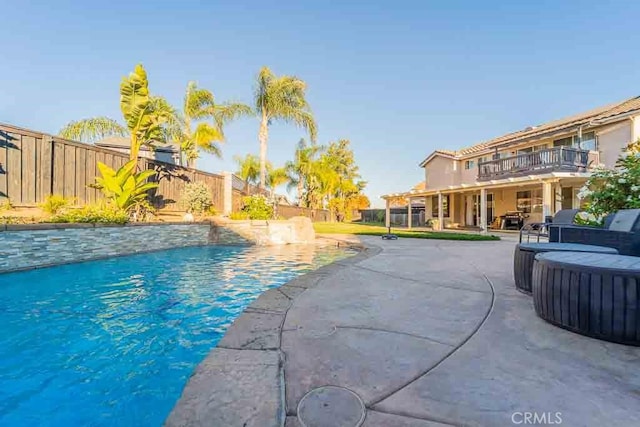 view of pool with a patio area