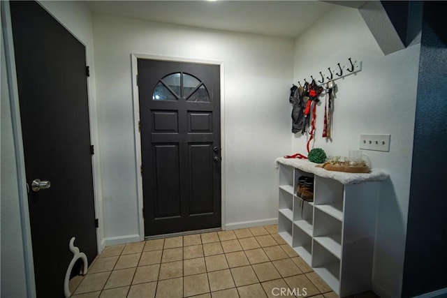 view of tiled entryway