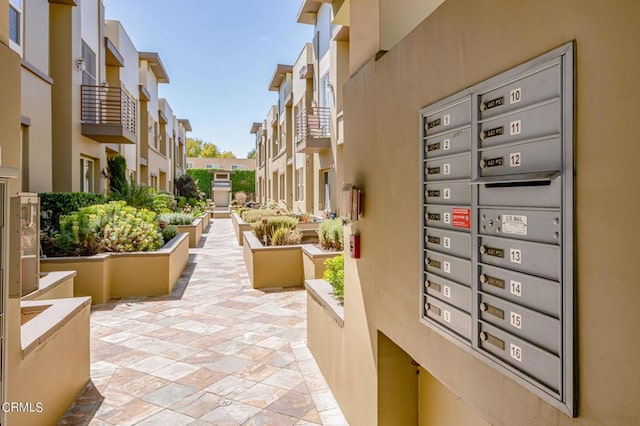 view of home's community with mail boxes