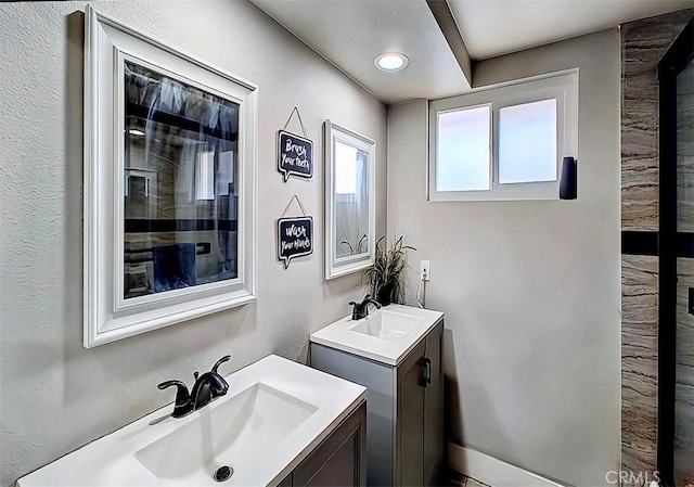 bathroom with vanity