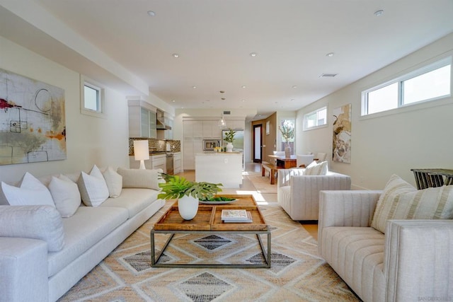 view of living room