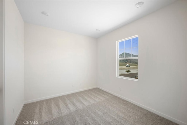 view of carpeted empty room