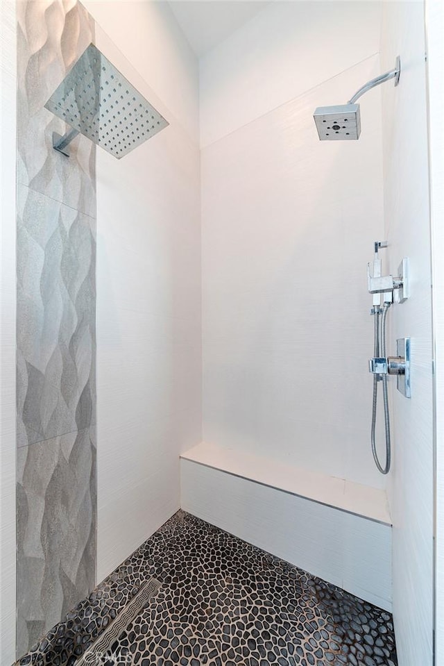 bathroom with walk in shower