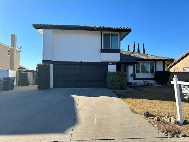 view of front of home featuring a garage