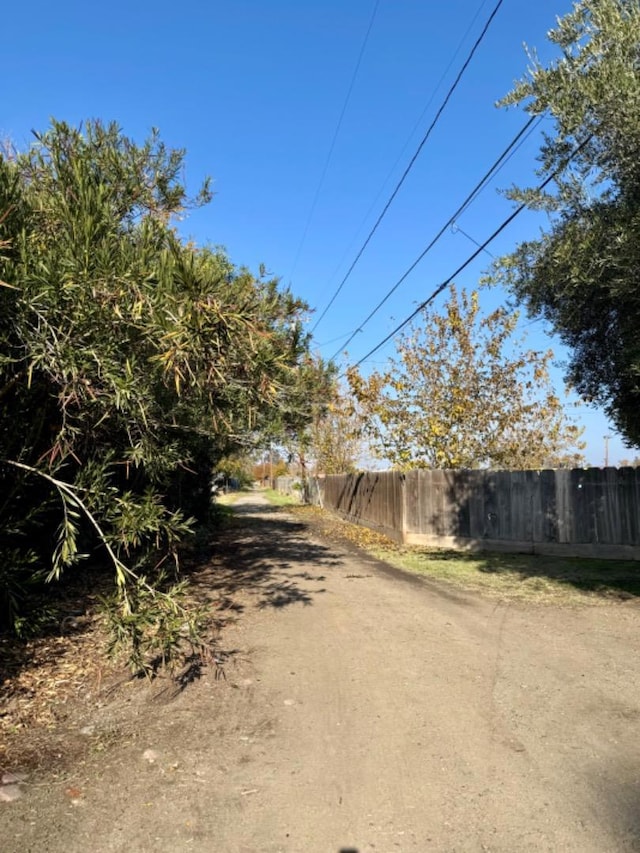 view of road