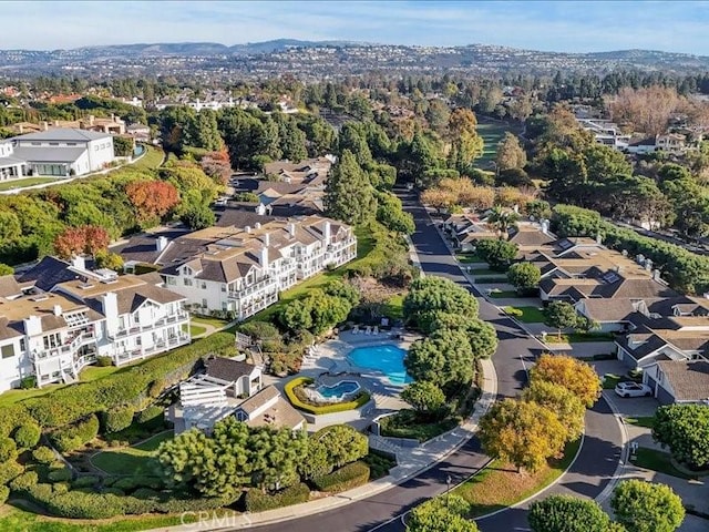 aerial view featuring a residential view