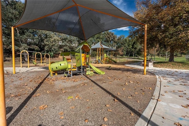 view of jungle gym