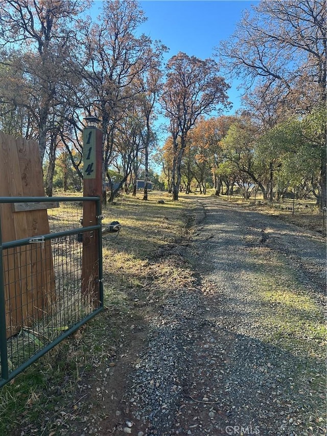 view of road