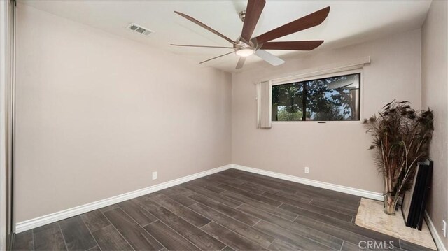 145 Carlota Way, Riverside, CA 92507 - spare room featuring dark wood-style flooring and ceiling fan