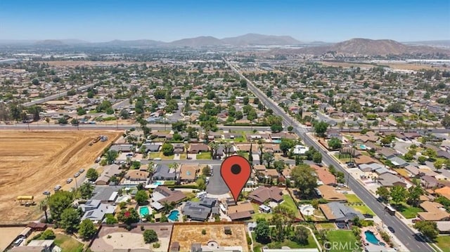 145 Carlota Way, Riverside, CA 92507 - aerial view of property's location with mountains and nearby suburban area