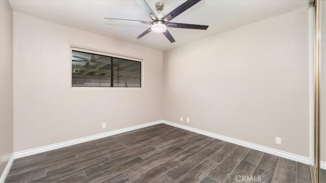 145 Carlota Way, Riverside, CA 92507 - spare room featuring dark wood-style flooring and ceiling fan