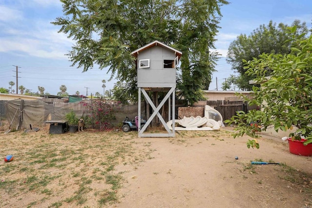 view of outdoor structure