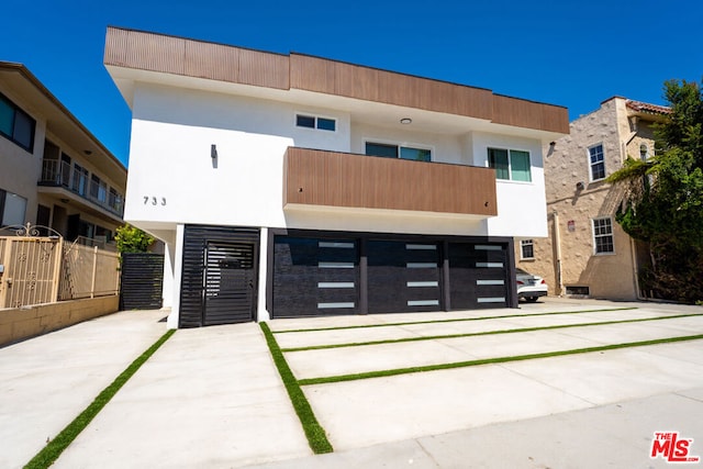 view of contemporary house