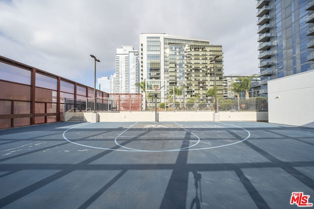 view of sport court