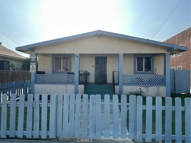 view of front of house with covered porch