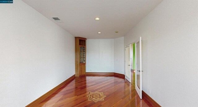 interior space featuring hardwood / wood-style floors