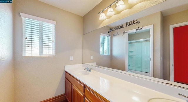 bathroom with vanity