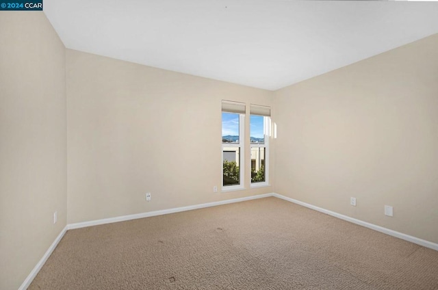 view of carpeted empty room