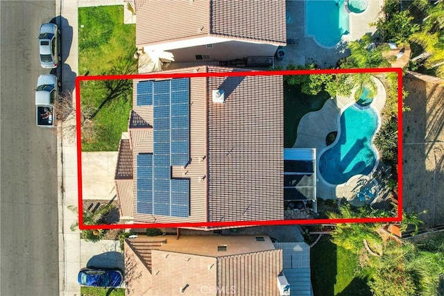 birds eye view of property