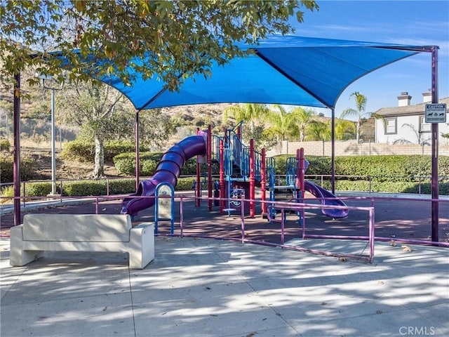 view of jungle gym