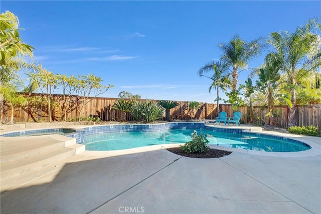 view of pool with a patio area