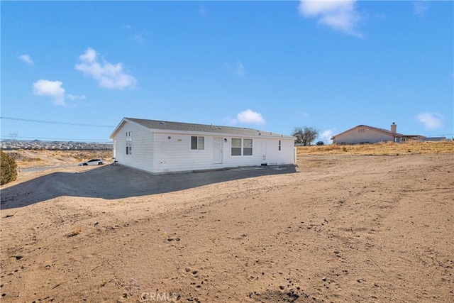 view of rear view of property