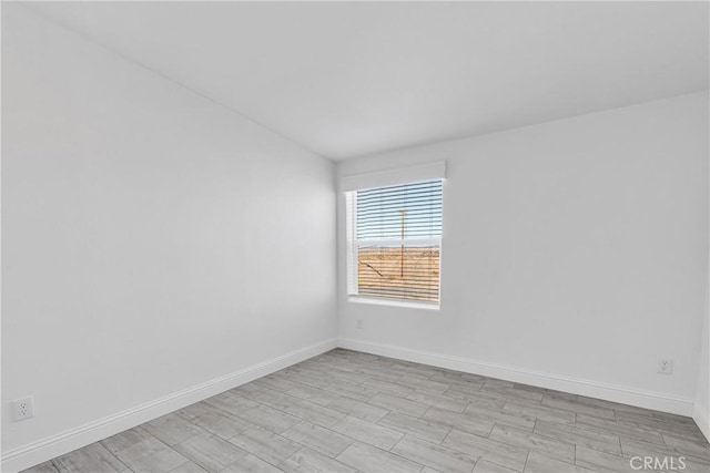 empty room featuring light hardwood / wood-style flooring